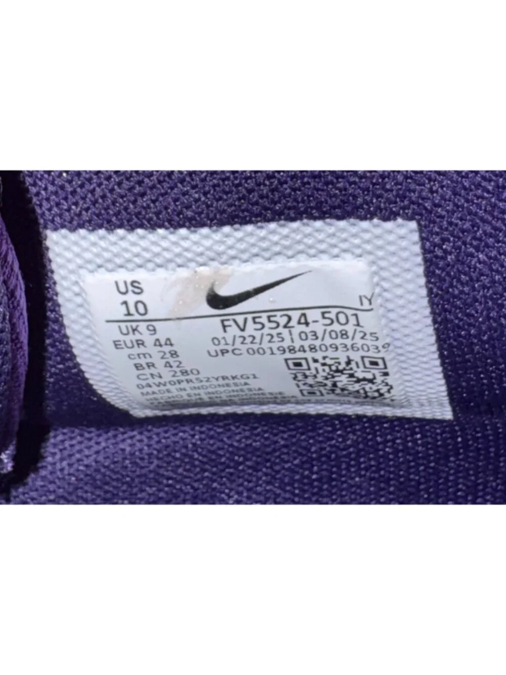 Nike GT Jump Academy Wild Grape Bright Crimson Mens Basketball Shoes Size 10